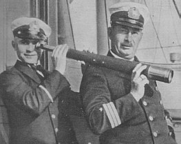 Prien aboard the San Francisco with his First Officer