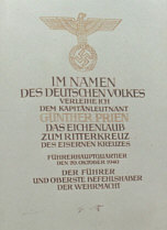 Oakleaves Certificate