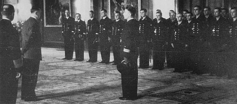 Hitler receives the crew of U-47
